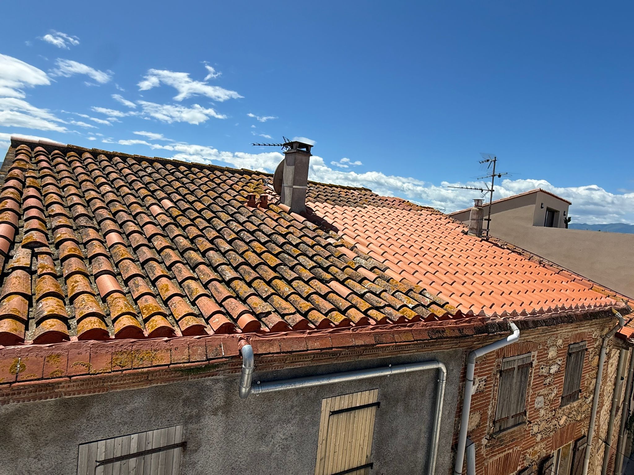 Nettoyage et démoussage de toiture